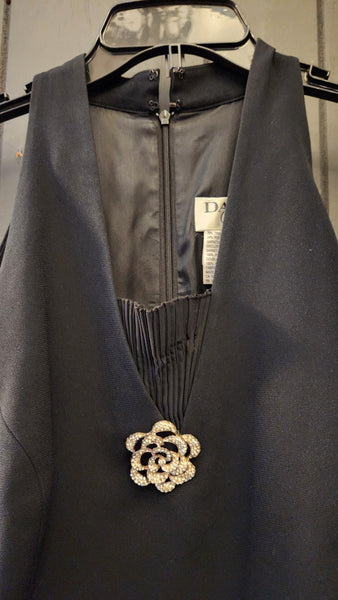 Daymor Couture 2 Piece Black Jacket and Evening Gown