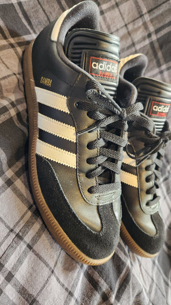 Adidas Samba Black with White Stripes Sneaker