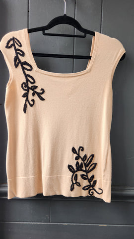 Effie's Heart Sleeveless Blush Sweater
