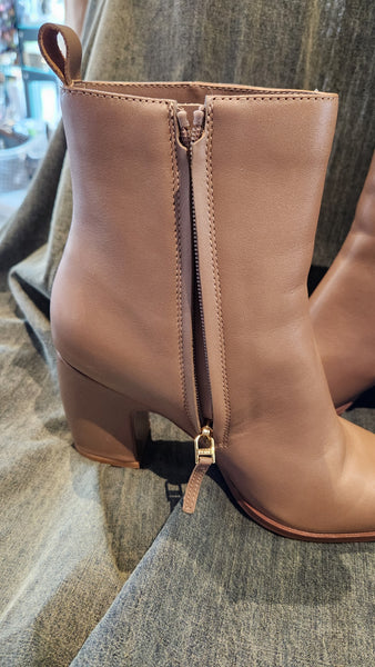 Reiss Tawny Tan Ankle High Boots