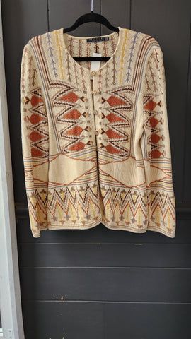 Peruvian Connection Aztec Print Sweater