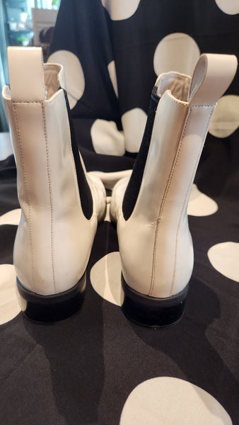 Jeffrey Campbell White faux leather White Ankle Boots