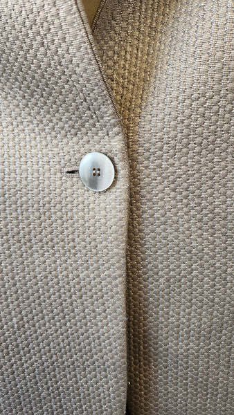 Jones New York Metallic Pewter Blazer