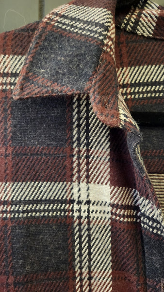 Faherty Long Sleeve Plaid Maxi Dress