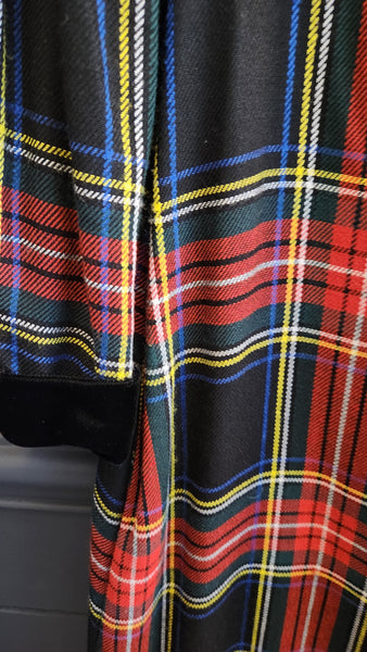 Vintage Lanz Christmas Plaid Dress