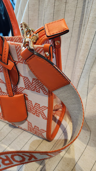 Michael Kors Orange Mirella Logo Purse