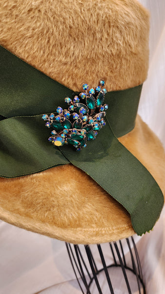 Mr. Joseph Vintage Gold furry Hat