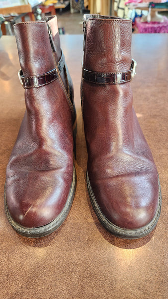 Brighton Brown Leather Ankle Boots