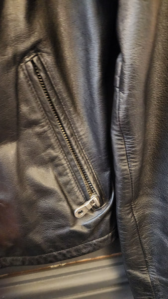 Harley Davidson Black Leather Motorcycle Jacket
