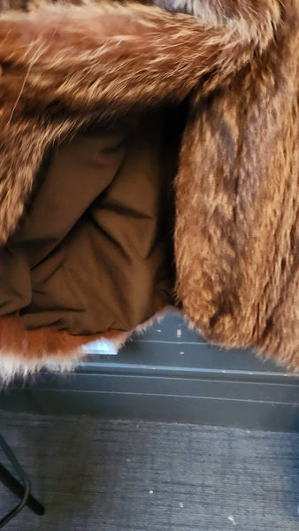 Raccoon or Beaver Fur Coat