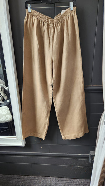 Eskandar Tan Linen Pants