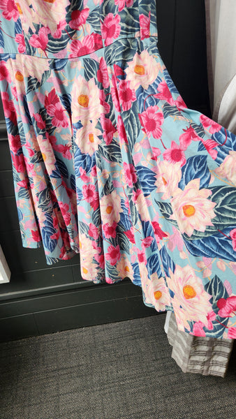 Hell Bunny Sleeveless Floral Dress