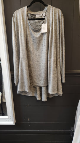 Susan Graver 2 Piece Top and Cardigan