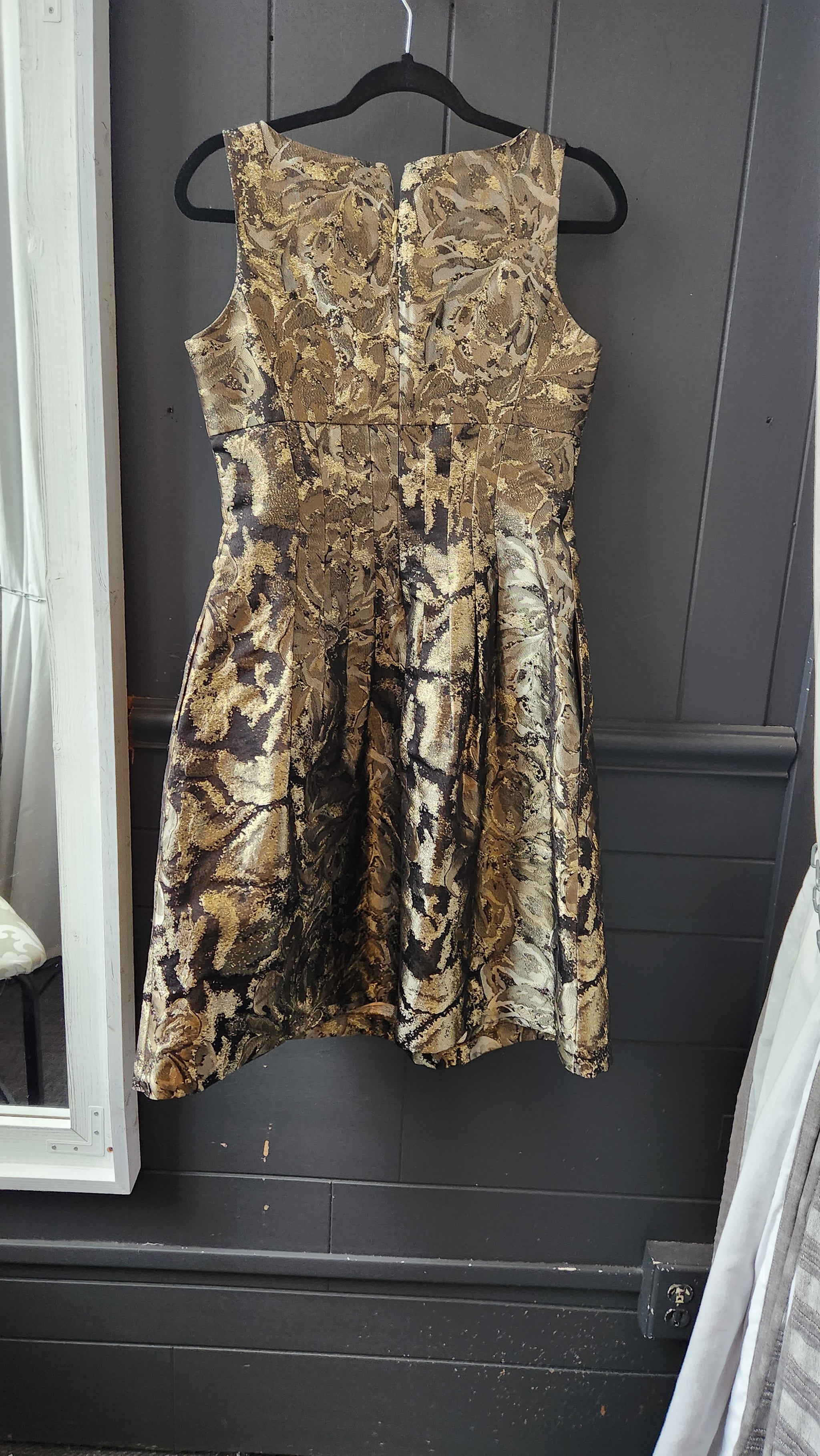 Jones New York Black and Gold Sleeveless Dress Northside Cellar Jones New York Black and Gold Sleeveless Dress Northside Cellar