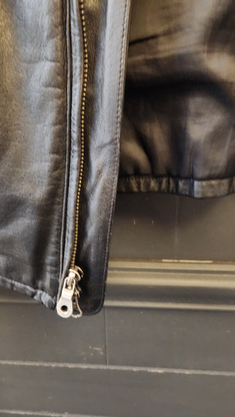 Harley Davidson Black Leather Motorcycle Jacket