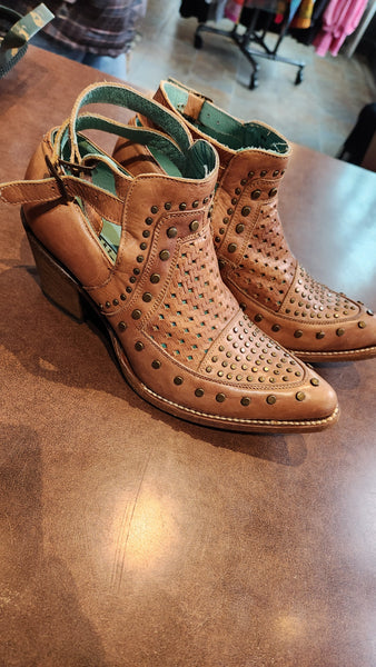 Corral Light Brown Leather Shoes