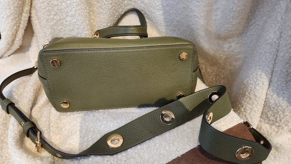 Michael Kors Olive Green Leather Purse