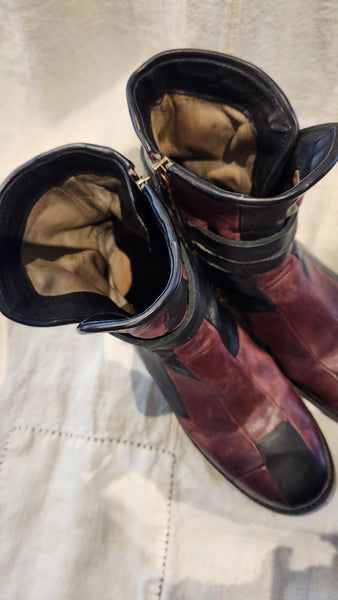 A.S. 98 Patchwork Boots
