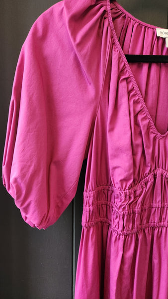 Nordstrom Puff Sleeve Midi Dress
