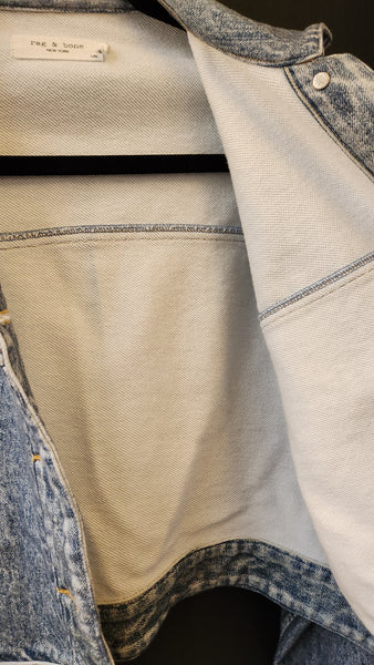 Rag and Bone Miramar Printed denim jacket