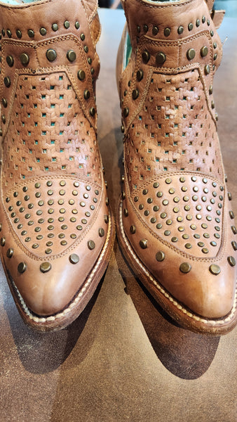 Corral Light Brown Leather Shoes