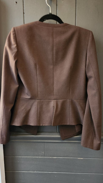 Antonio Melani V necked Collar Brown Blazer