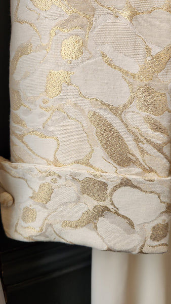 Cartise 2 Piece Ivory Top/Blazer and Long Ivory Skirt