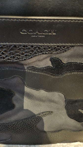 Coach Charles Crossbody Leather and Canvas Purse