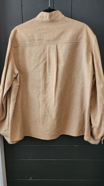 Isabel Marant Long Sleeve Wool and Linen Top