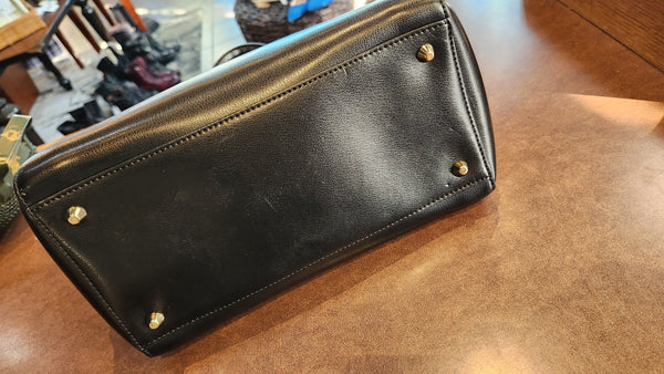 Cromia Italian Black Leather Bag
