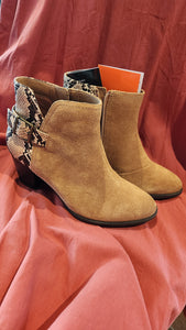Vionic Naomi Snake Ankle Boots