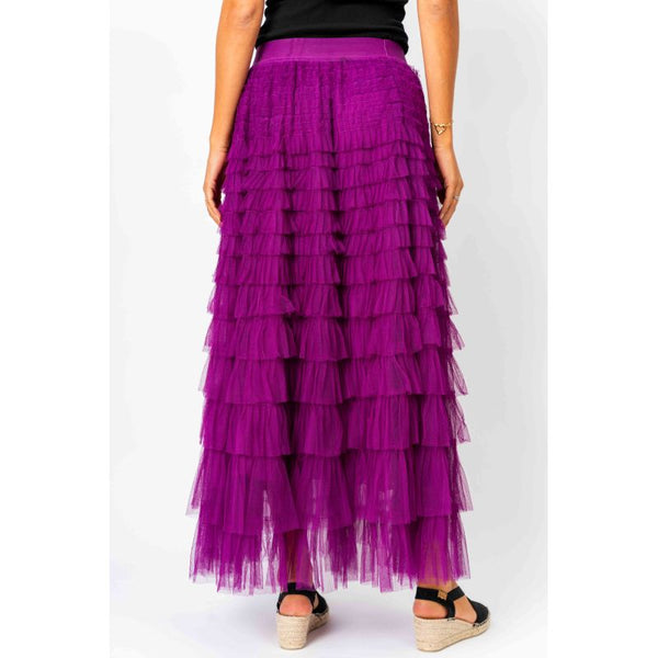 Tiered Ruffle Tulle Skirt