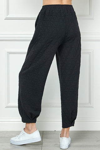 Quilted Jogger Pants