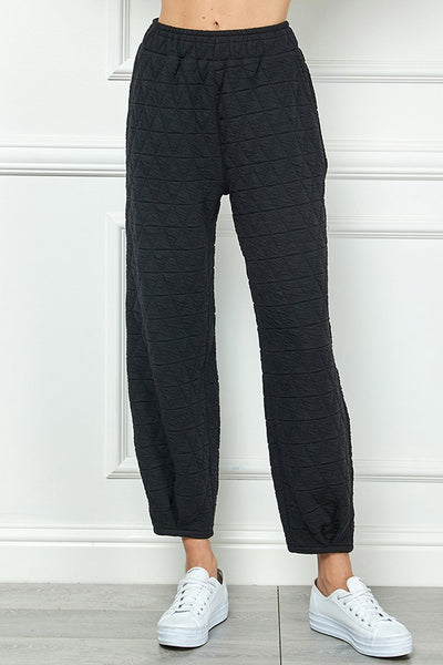 Quilted Jogger Pants