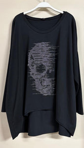 Venti Skull Oversize Tee Shirt