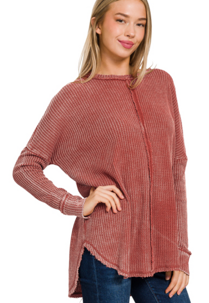 Waffle Long Sleeve Top