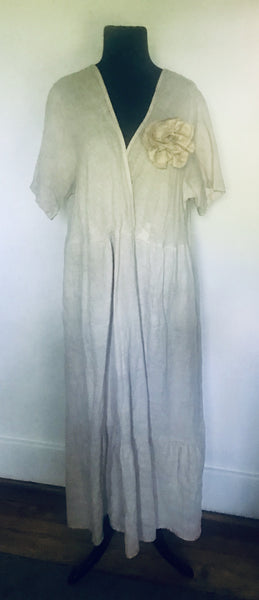 Short Sleeve Linen Dress