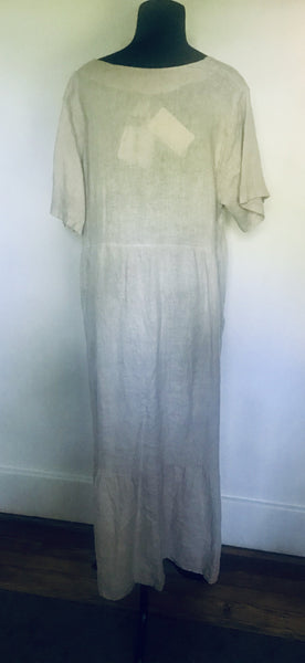 Short Sleeve Linen Dress