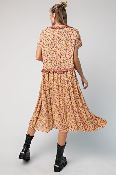 Retro Style Floral Dress