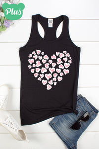 Hearts Tank Top in Plus Size