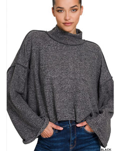 Dolman Sleeve Poncho Style Sweater